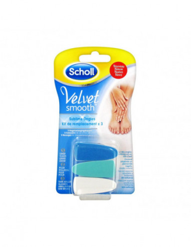 Scholl Velvet Smooth Sublime Ongles - 3 Recharges