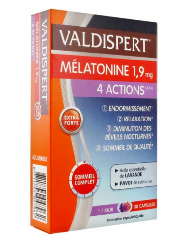 Valdispert Mélatonine 1,9 mg 4...