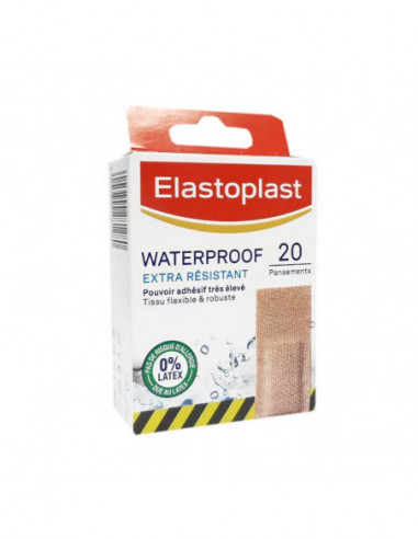 Elastoplast Waterproof extra résistant - 20 pansements
