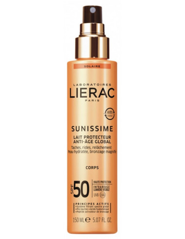 Lierac Sunissime Lait Protecteur Anti-Âge Global SPF50 - 150ml