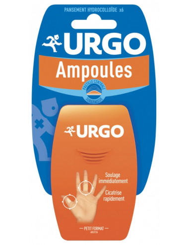 Urgo Ampoules Traitement Doigt et Orteil - 6 Pansements Petit Format