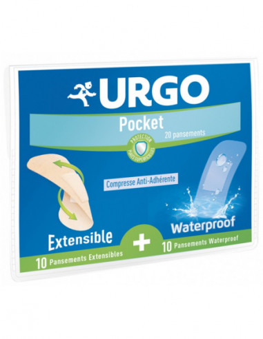 Urgo Pocket 20 Pansements Anti-Adhérents