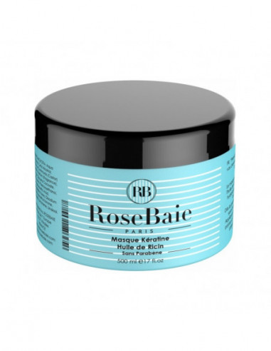 RoseBaie  Masque Kératine Huile De Ricin Rosebaie - 500ml