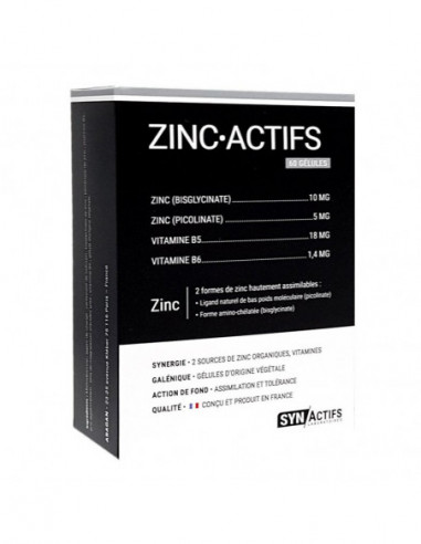 Aragan Synactifs ZincActifs - 60 Gélules