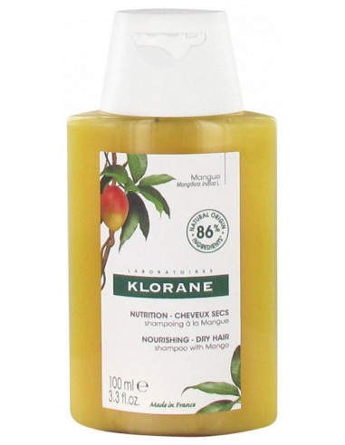 Klorane Nutrition - Cheveux Secs Shampoing à la Mangue - 100ml