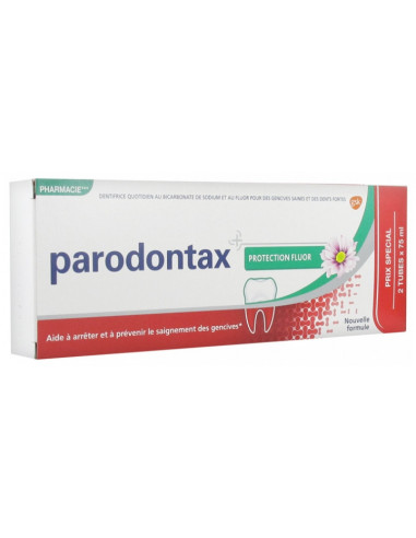 Parodontax Dentifrice Protection Fluor - Lot de 2 x 75 ml