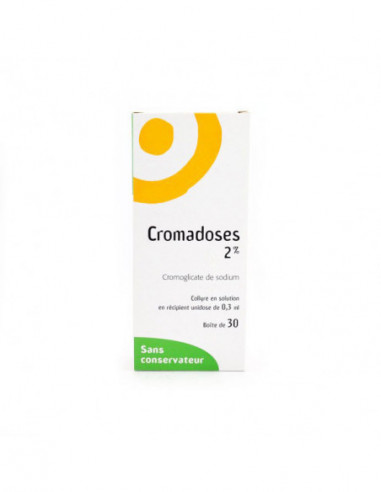 CROMADOSE 2% COLLYRE UNIDOSES - Boîte...