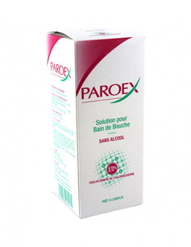 PAROEX 0,12% BAIN DE BOUCHE SANS ALCOOL