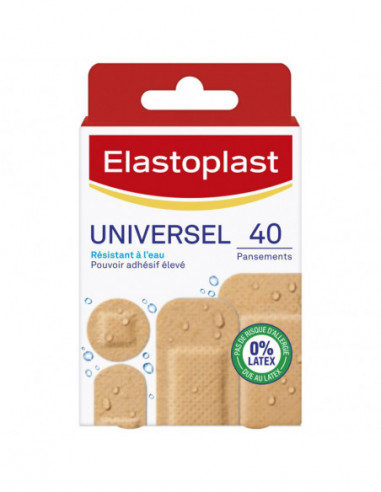Elastoplast Pansements universel résistant à l'eau - 40 pansements