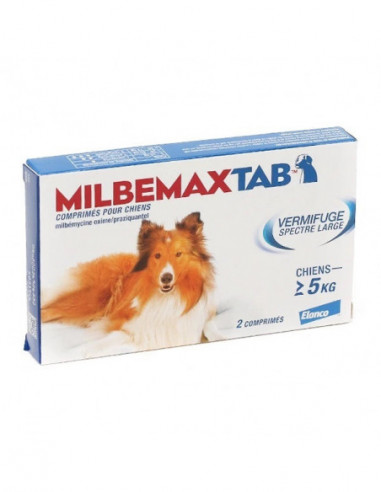 Milbemax Tab Chiens dès 5 kg - 2... Milbemax Tab Chiens dès 5 kg - 2...
