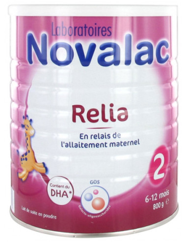 Novalac Relia 2 6-12 Mois - 800 g