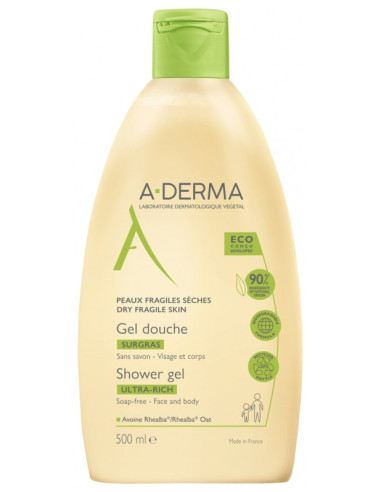 A-DERMA Gel Douche Surgras - 500 ml A-DERMA Gel Douche Surgras - 500 ml