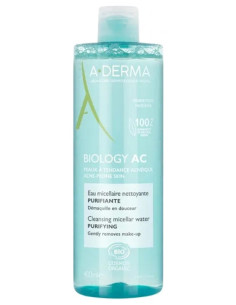 A-Derma Biology AC Eau Micellaire Nettoyante Purifiante Bio - 400 ml
