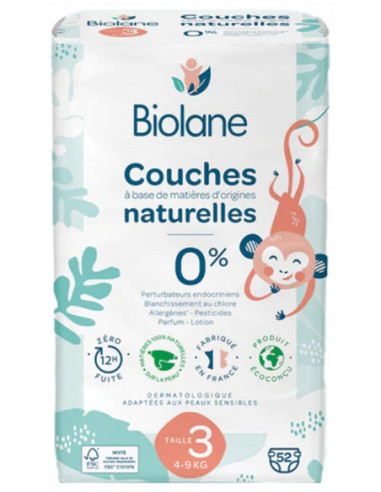 Biolane Couches Naturelles 52 Couches...