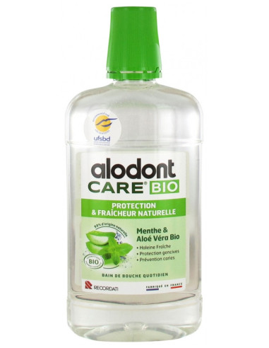 Alodont Care Bain de Bouche Quotidien Protection & Fraîcheur Naturelle Bio - 500 ml