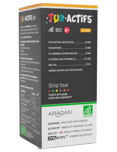Aragan Synactifs TuxActifs 3+ Bio - 125 ml