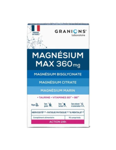 Granions Magnésium Max 360mg - 90...