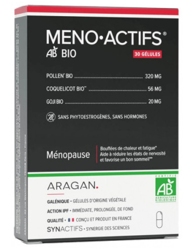 Aragan Synactifs MenoActifs Bio - 30...