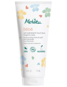 Melvita Bébé Lait Hydratant Tout Doux Visage et Corps Bio - 175 ml