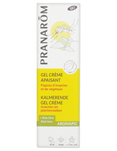 Pranarôm Gel Crème Apaisant Piqûres d'Insectes et de Végétaux Bio - 40 ml