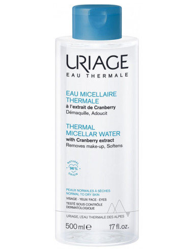 Uriage Eau Micellaire Thermale Peaux Normales à Sèches - 500 ml