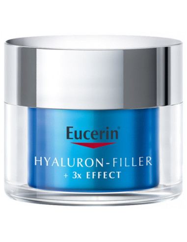 Eucerin Hyaluron-Filler + 3x Effect Gel-Crème Soin de Nuit Booster -50ml