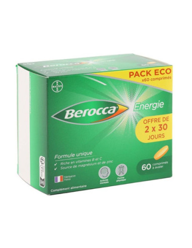 Bayer Berocca Énergie - 60 comprimés...