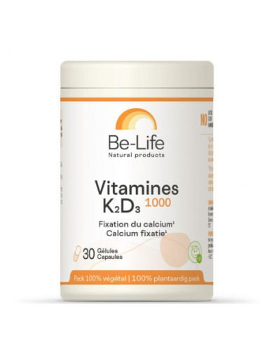 Be-Life Vitamines K2D3 1000 - 30 gélules