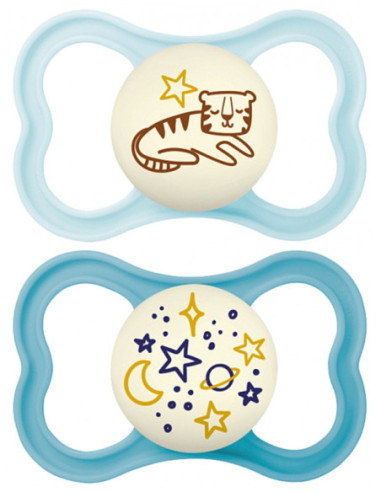 MAM 2 Sucettes Supreme Nuit 18 Mois... MAM 2 Sucettes Supreme Nuit 18 Mois...