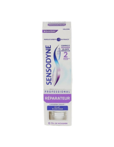 Sensodyne Dentifrice Professional Réparateur Eclat blancheur - 75 ml