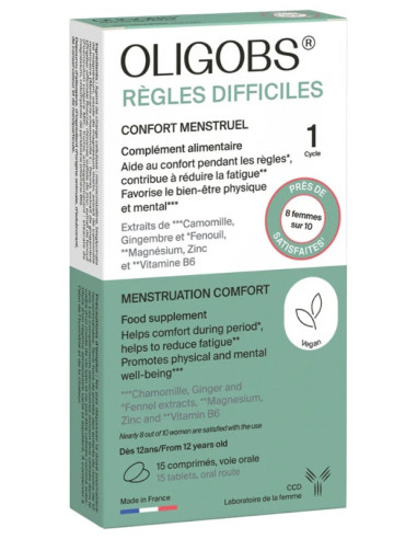 Laboratoire CCD Oligobs Règles Difficiles - 15 Comprimés