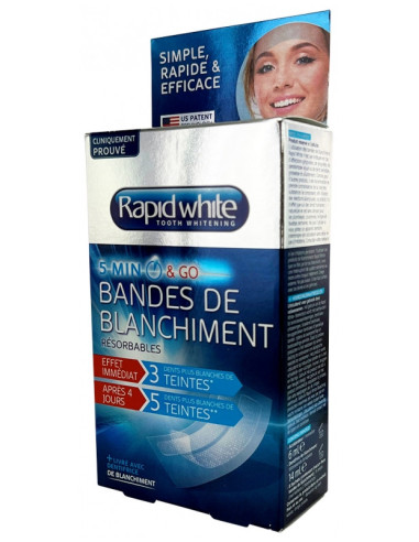 Rapid White Express 5 Minutes Bandes de Blanchiment 