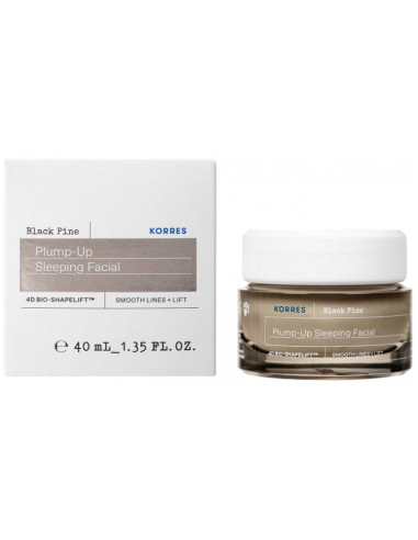Korres Pin Noir Crème de Nuit Rebond Raffermissante et Repulpante - 40 ml