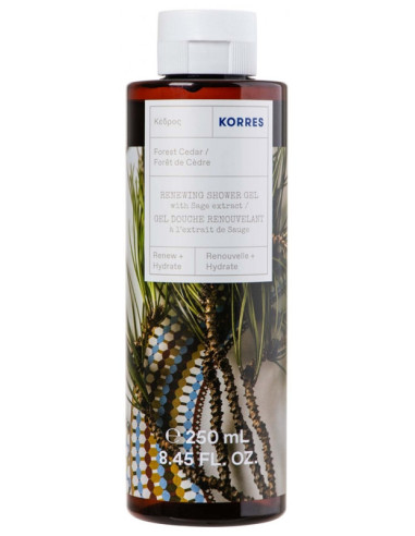 Korres Gel Douche Forêt de Cèdre - 250 ml