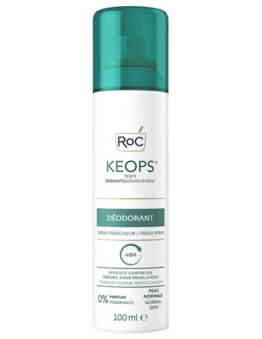 RoC Keops Spray Déodorant Fraîcheur -...