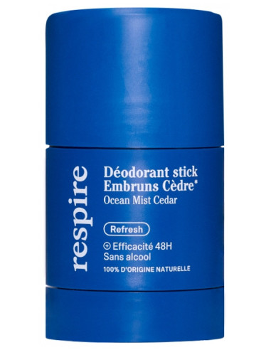 Respire Déodorant Stick Embruns Cèdre...