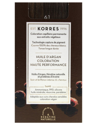 Korres Coloration Permanente Huile...