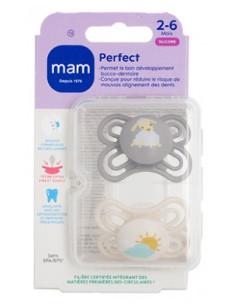 MAM 2 Sucettes Perfect 2-6...
