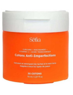 Séfia Cotons Curcuma Anti-Imperfections - 30 Cotons