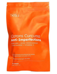 Séfia Cotons Curcuma Anti-Imperfections Recharge - 30 Cotons