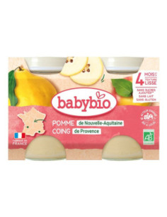 Petit Pot Fruits - Pomme d'Aquitaine & Coing, 2x130g