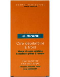 Cire Dépilatoire à Froid Spécial Visage et Zones Sensibles - 6 bandes