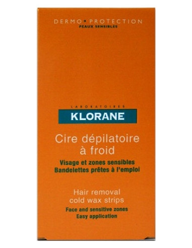 Cire Dépilatoire à Froid Spécial Visage et Zones Sensibles - 6 bandes