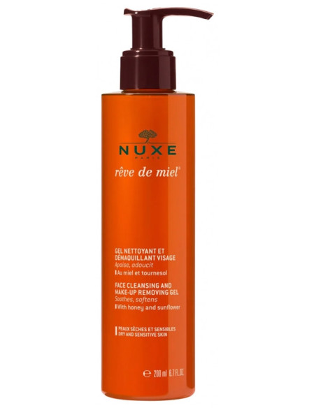 Nuxe Rêve de miel Gel Nettoyant et Démaquillant - 200 ml