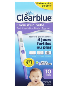 Test d'Ovulation DIGITAL avec Lecture de Deux Hormones - 10 tests