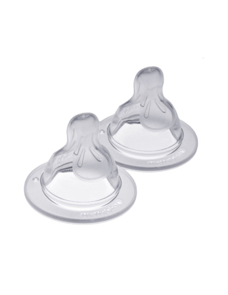 Tétine en silicone Silk Teat débit 1 Lent - 2 tétitnes