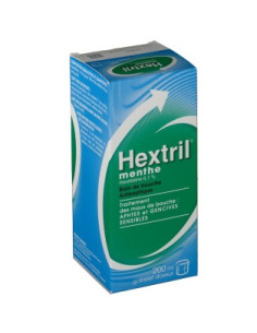 HEXTRIL MENTHE 0,1 POUR CENT, solution pour bain de bouche - 200 ml