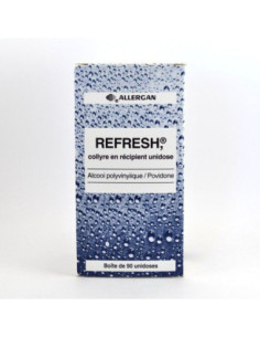REFRESH, collyre en récipient unidose - 90x0.4ml