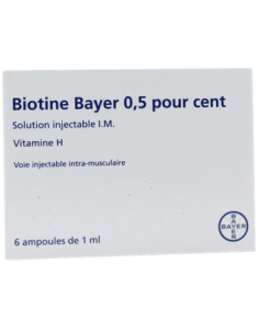 BIOTINE BAYER 0,5 POUR CENT, solution injectable I.M. - 6x1ml