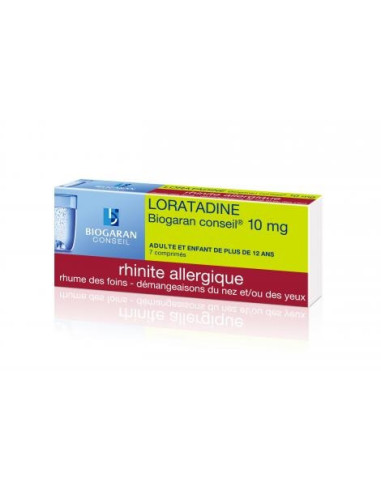 LORATADINE BIOGARAN CONSEIL 10 mg, comprimé - 7 comprimés